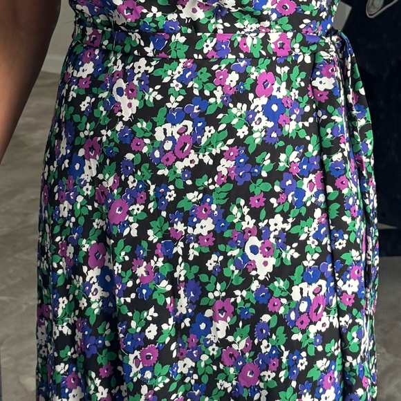 Lauren Ralph Lauren Georgette Floral Dress Midi Size 4 Petite - Picture 7 of 7